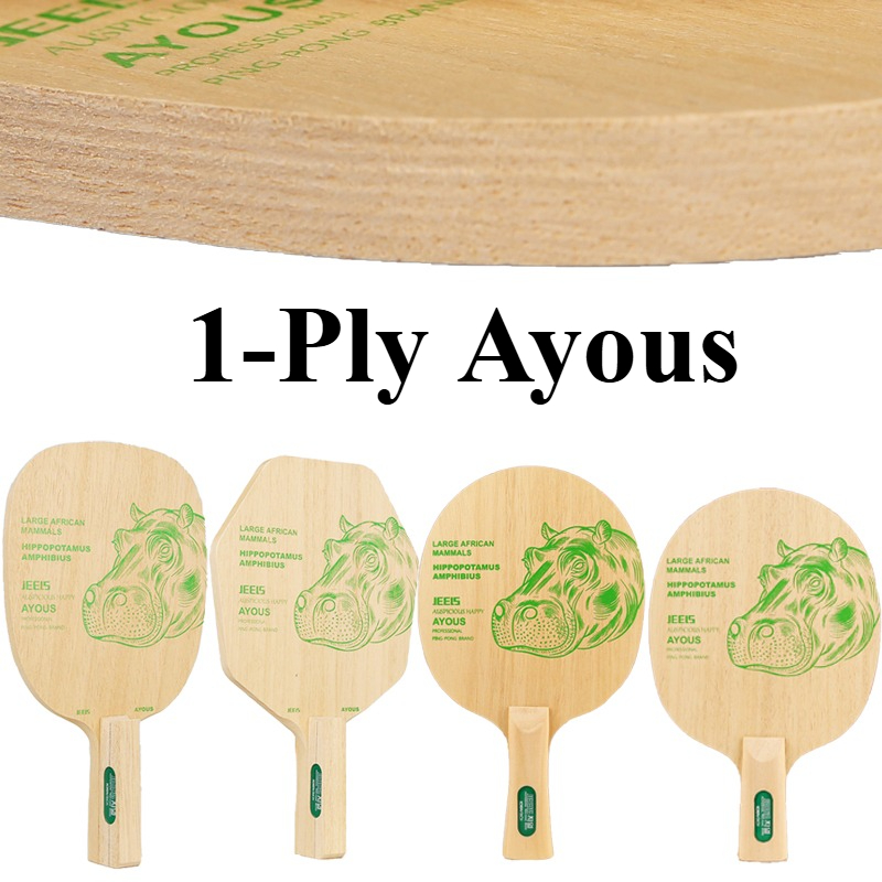 Table Tennis In Japanese - JEELS Green Hippo 1-lagiges Ayous Tischtennisschlägerholz