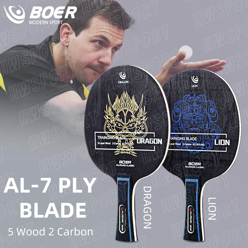 Table Tennis Zhang Jike - BOER LION DRAGON Tischtennisschläger 5, Holz,