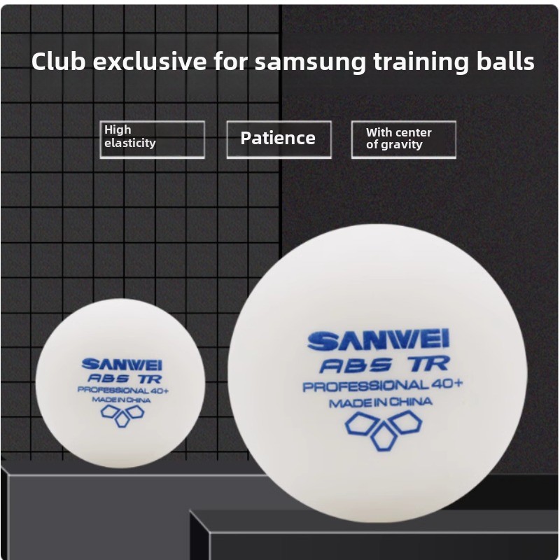 Table Tennis Olympics - 100 Stück Sanwei New Materials Plastik-Tischtennisbälle