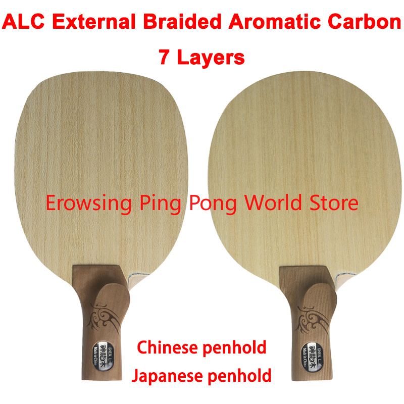 Table Tennis In Japanese - Shenlong Wood ALC Carbon Tischtennisschläger 7-lagig