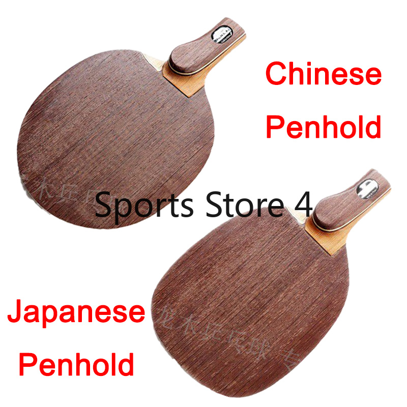 Table Tennis In Japanese - Japanische/Chinesische Penhold Tischtennisschläger aus Carbon-Titan-Faser, Original