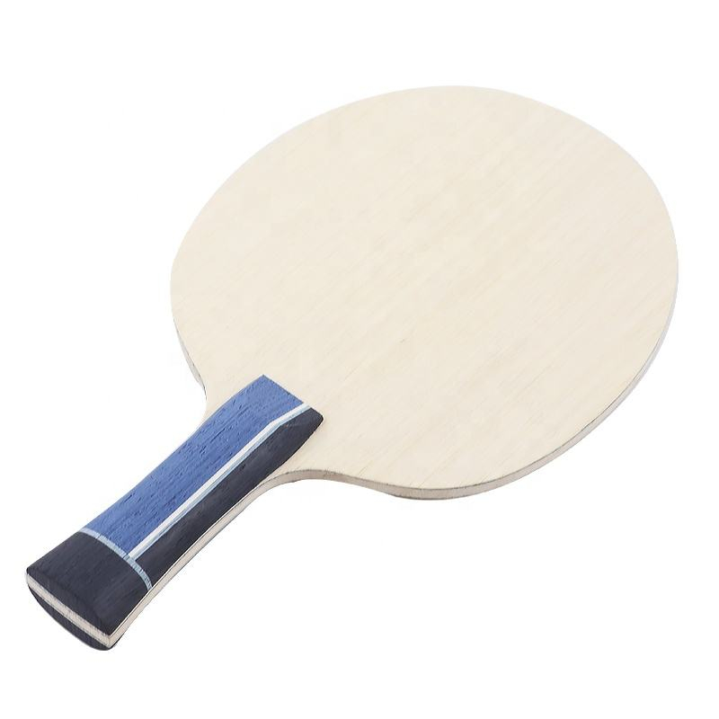 Table Tennis Racket - 1 Stück Blaues Carbonfaser-Tischtennisschlägerholz 7-Schicht Offensiver
