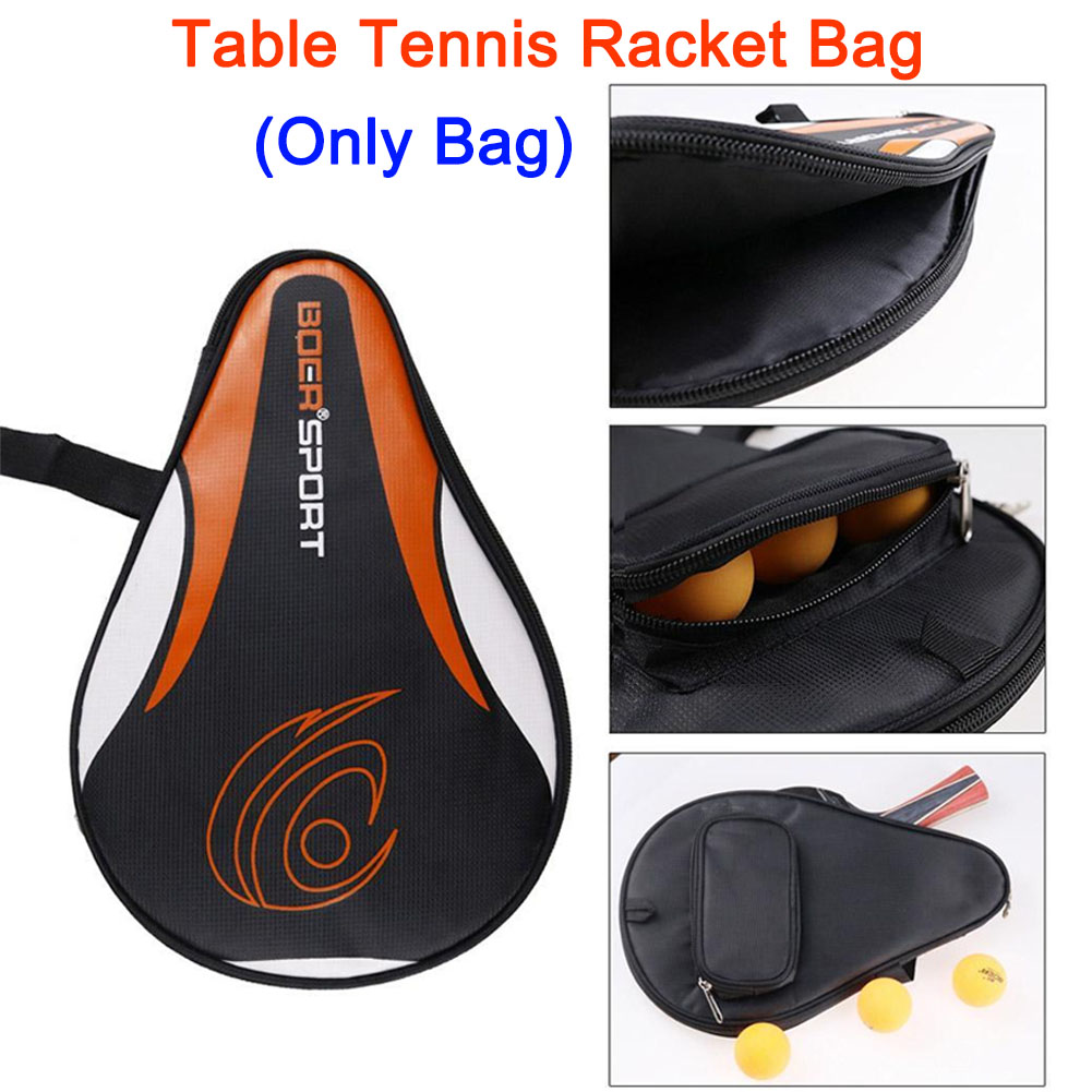 Table Tennis Olympics - Professionelle Tischtennisschlägertasche aus Oxford-Stoff mit Schwamm,