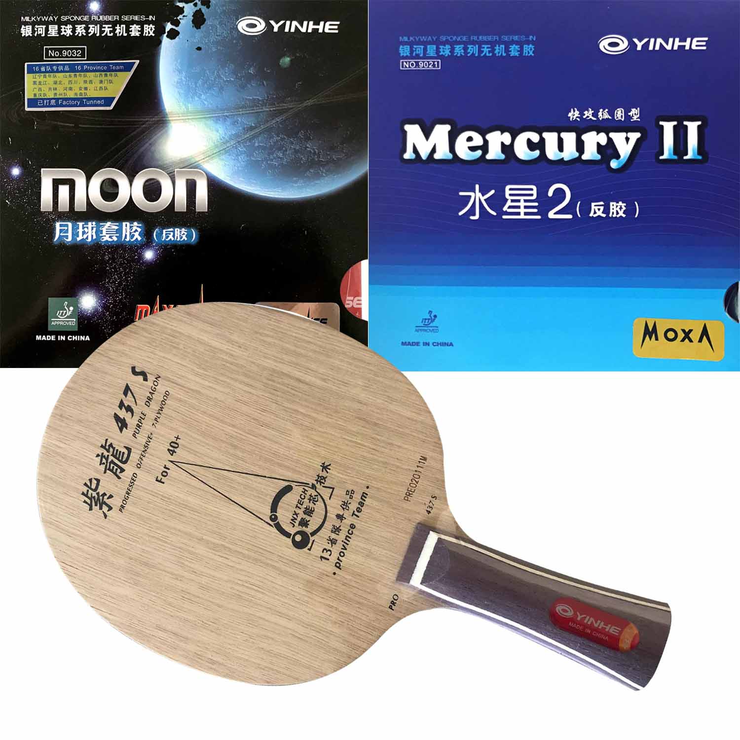 Pro Combo Schläger YINHE Purpl – Table Tennis Zhang Jike Bewertung und Preis