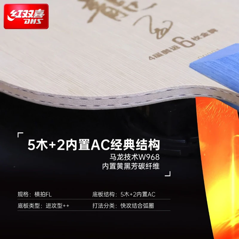 2025 DHS Malong Six Gold King  – Table Tennis Zhang Jike Bewertung und Preis
