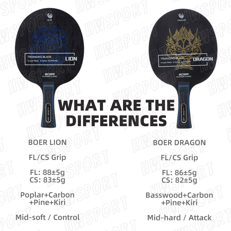 BOER LION DRAGON Tischtennissc – Table Tennis Zhang Jike Bewertung und Preis
